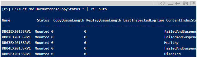 exchange server indexing problem